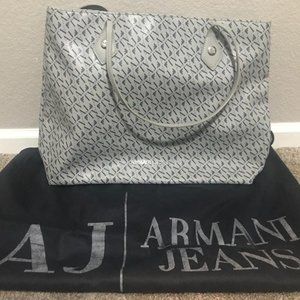 Armani Jeans Bag Blue and Grey Tote